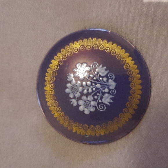 Eva Scherer Made In Austria Dainty Floral Enamel Brooch